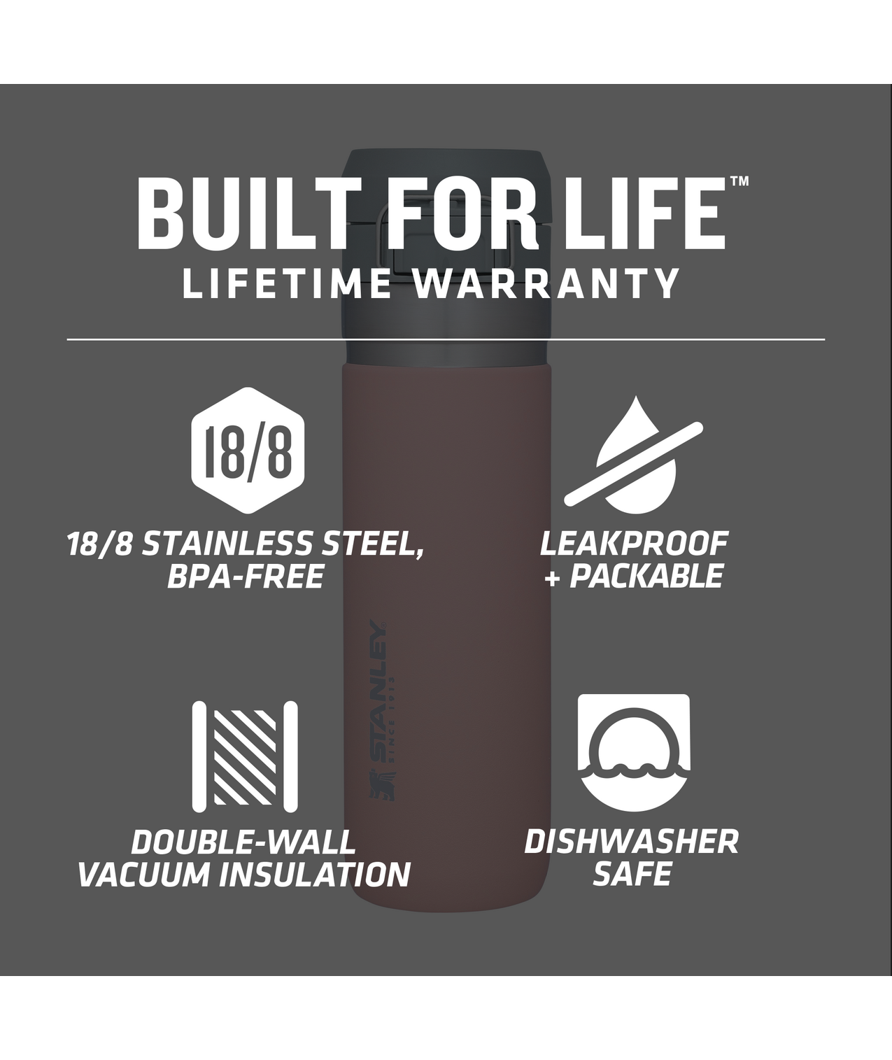 The Quick Flip Go Bottle | 24 OZ - Drink Anywhere