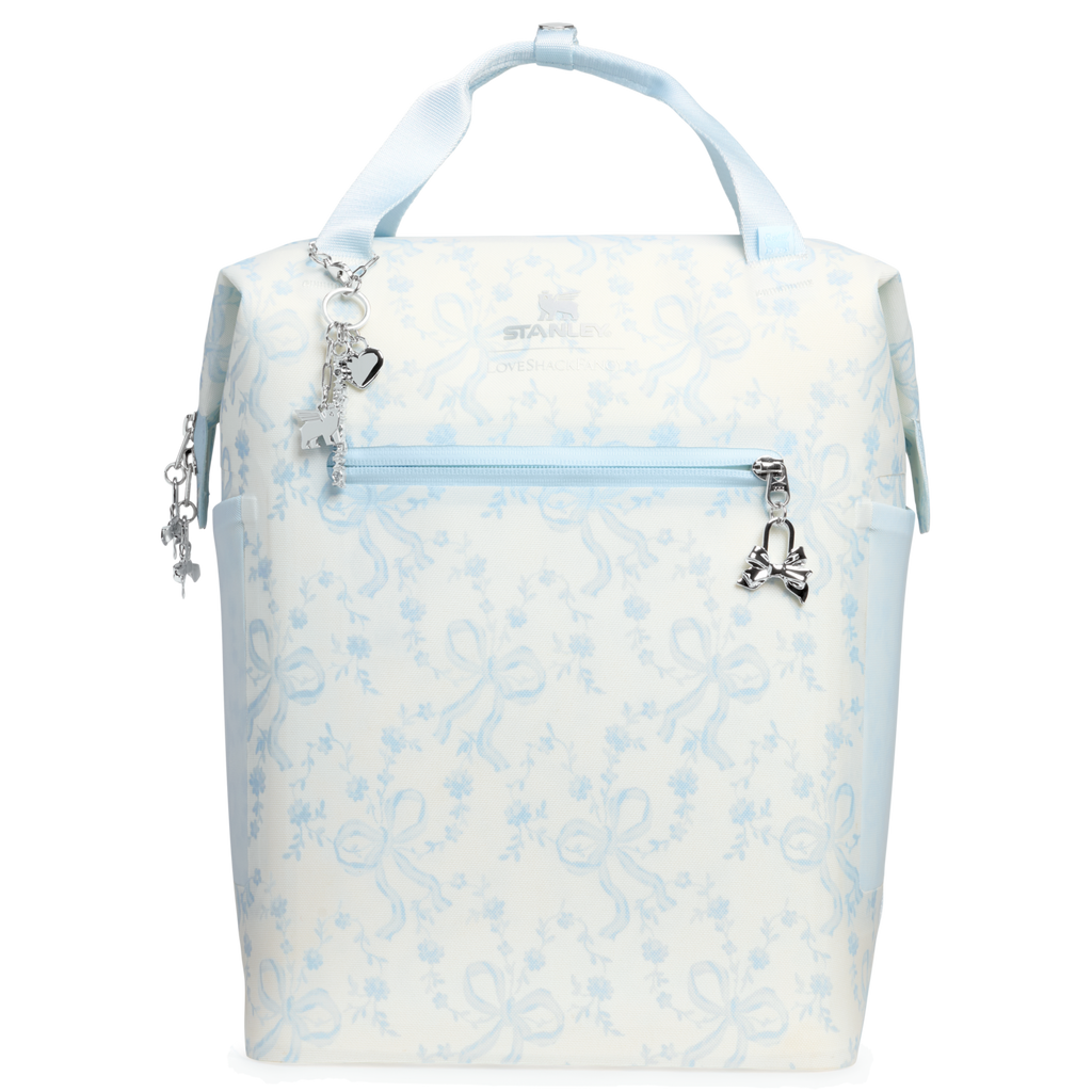 Stanley 1913 x LoveShackFancy Holiday All Day Madeleine Mini Cooler Backpack | 20 Can | 14 QT | 13.2 L - Hydration for Real Life