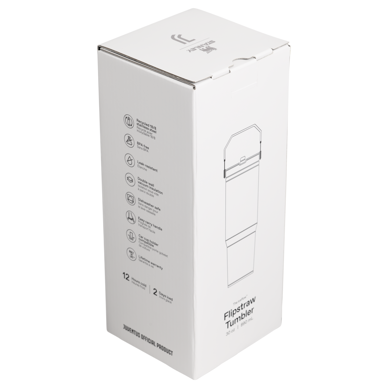 Stanley 1913 x Juventus The IceFlow™ Flip Straw 2.0 Tumbler | 30 OZ - Drinkware Essentials