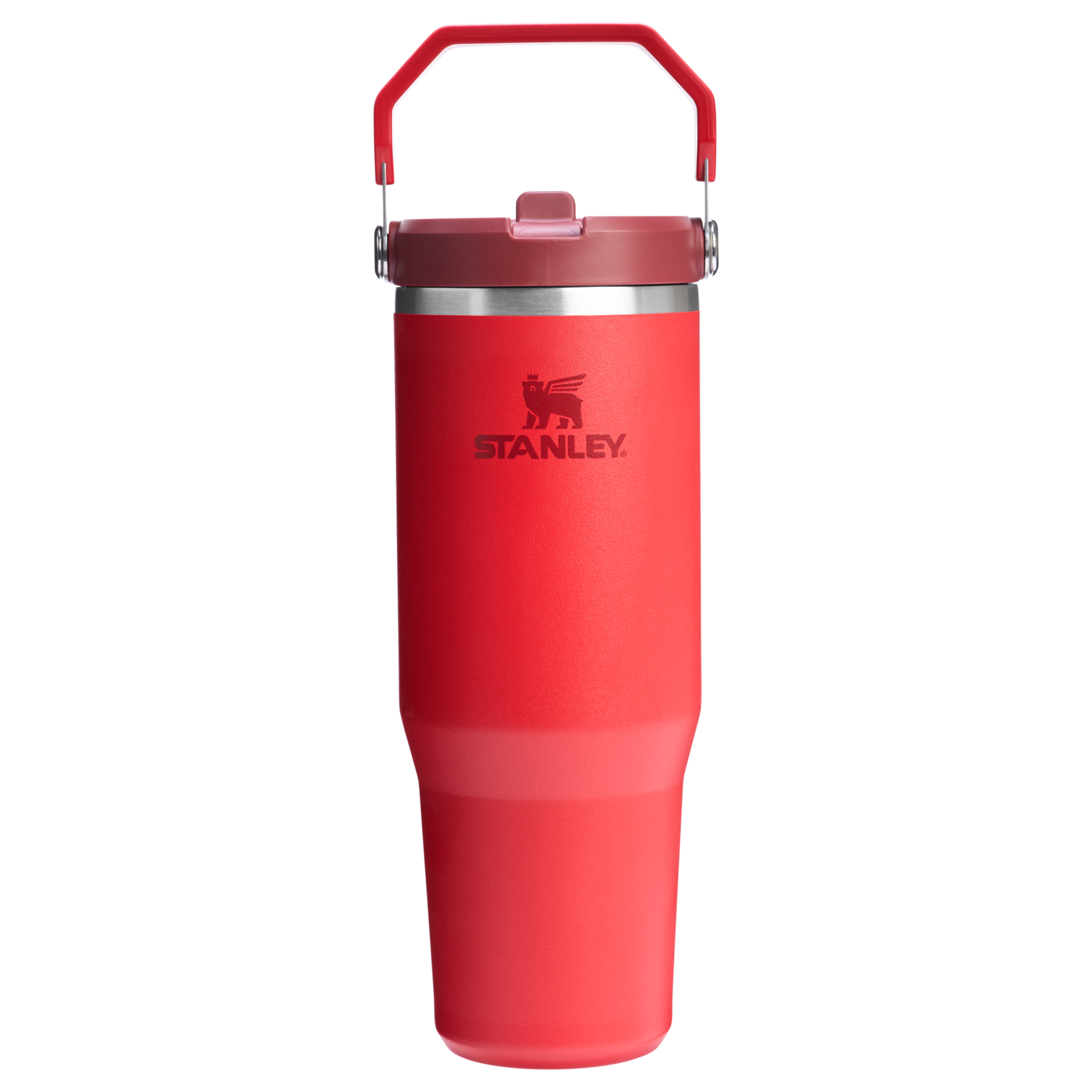 Stanley 30 OZ IceFlow Flip Straw Insulated Tumbler In Chili Red