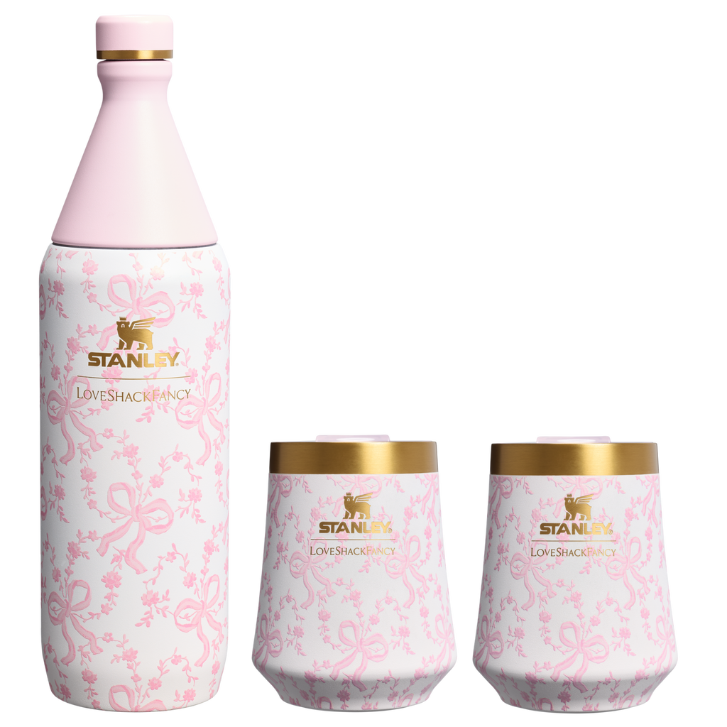 Stanley 1913 x LoveShackFancy Holiday Reserve All Day Wine Set | 34 OZ | 11 OZ - Daily Cup Energy