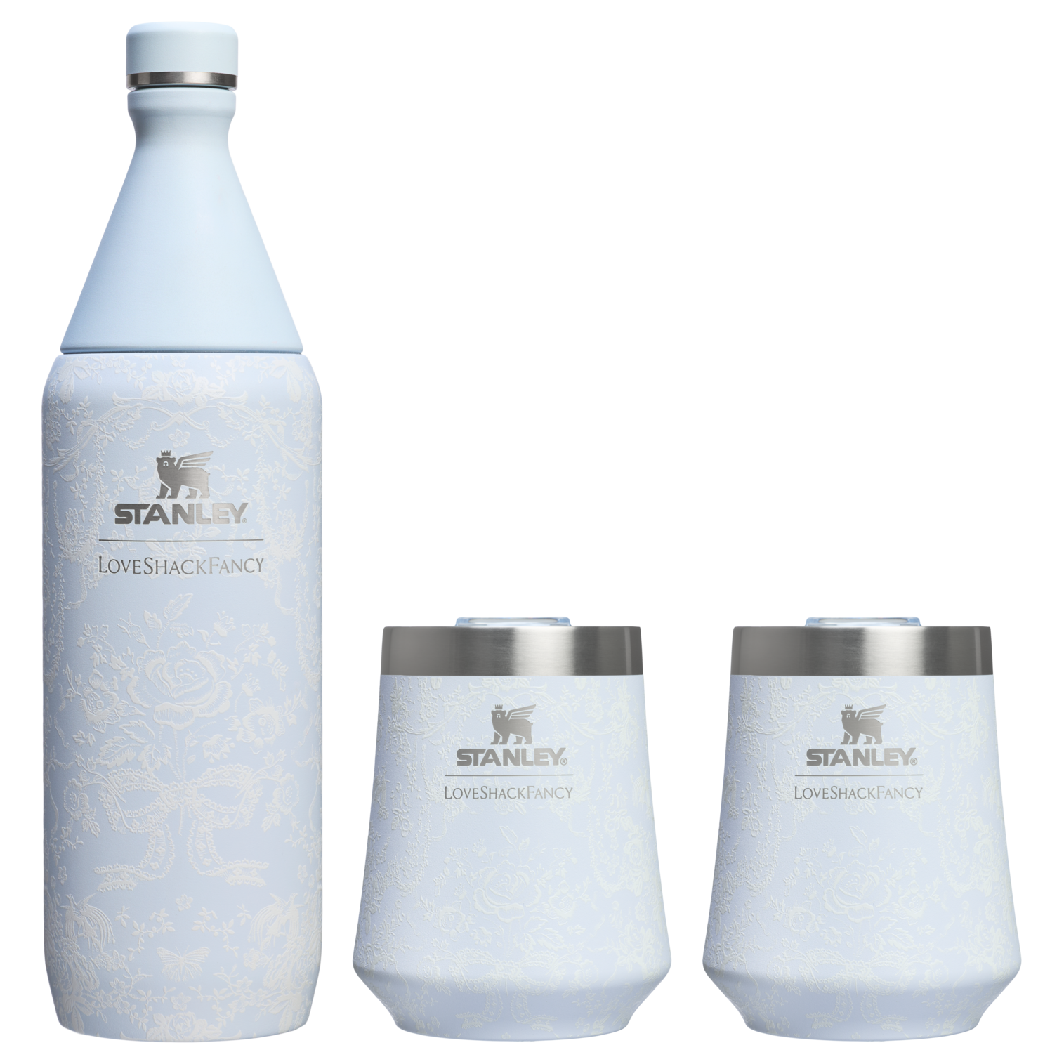 Stanley 1913 x LoveShackFancy Holiday Reserve All Day Wine Set | 34 OZ | 11 OZ - Daily Cup Energy
