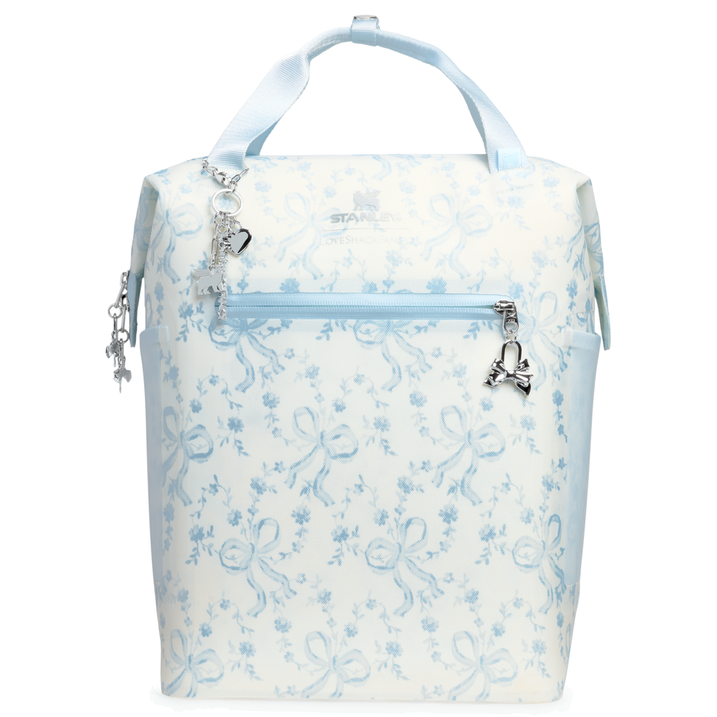 Stanley 1913 x LoveShackFancy Holiday All Day Madeleine Mini Cooler Backpack | 20 Can | 14 QT | 13.2 L - Hydration for Real Life